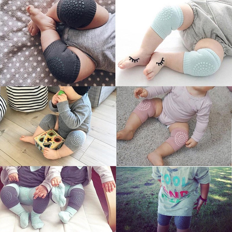 TFTSR Baby Knee Pads for Crawling (5 Pairs), Walking Protector Knee Pads For babies Toddler Kids Girls Boys 1-3 - Image 2